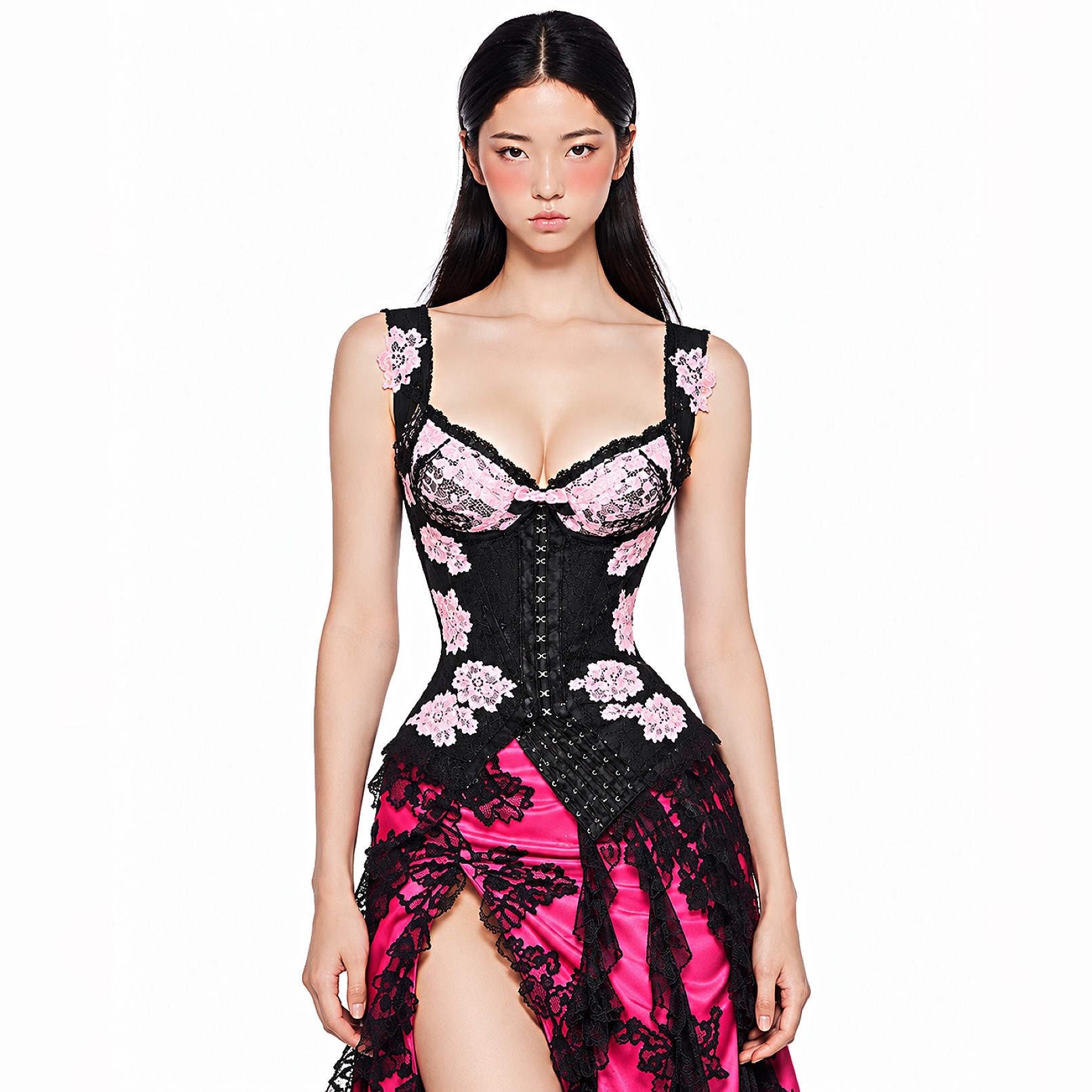 ROSÈ ASYMMETRIC CORSET