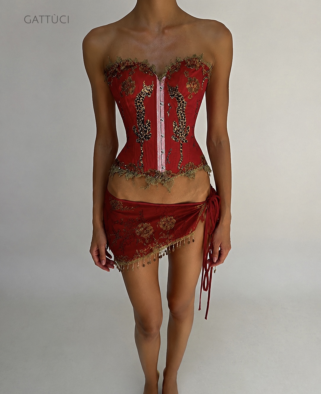 GOLDEN LEOPARD CORSEȚ