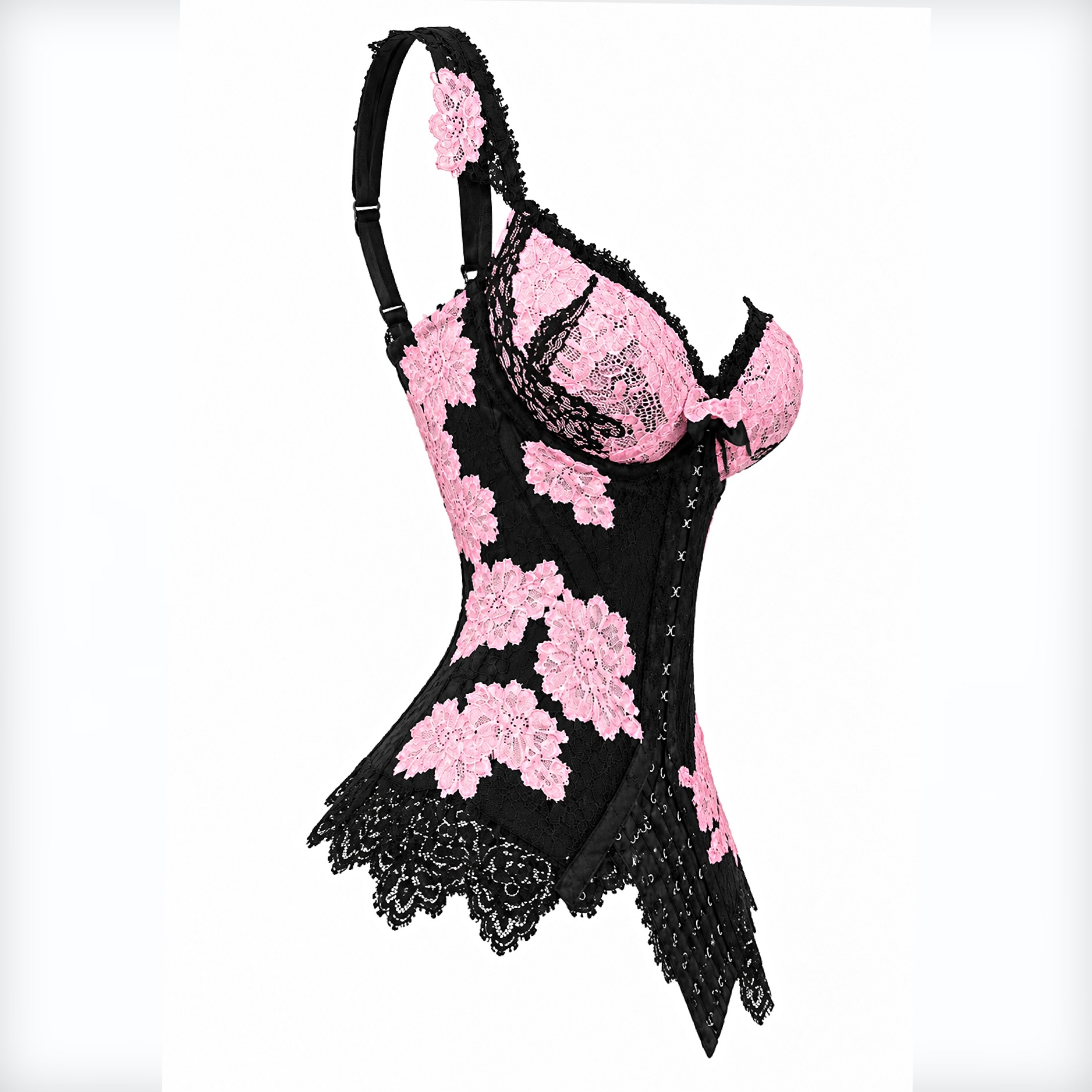 ROSÈ ASYMMETRIC CORSET — view 5